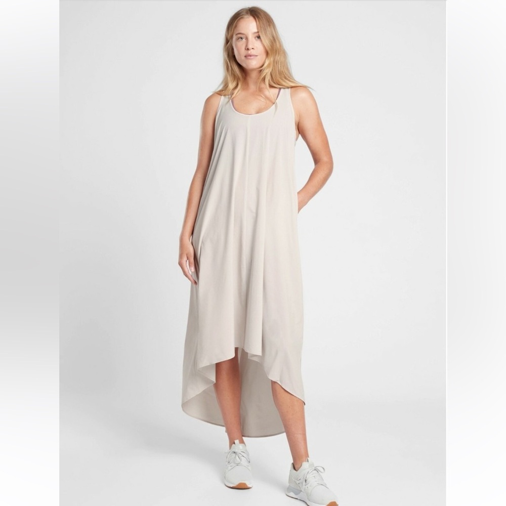 Athleta Presidio High Low Dress in Sand